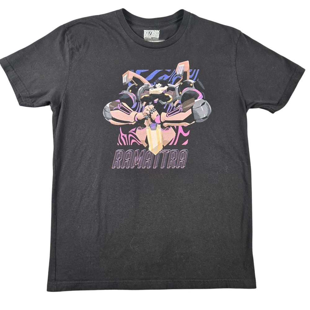 Blizzard Overwatch 2 Ramattra Graphic T-Shirt Mens Large Black Cotton Gaming Tee